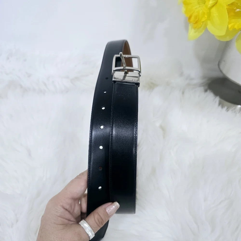 Perry Ellis black and brown belt 2 face size 34